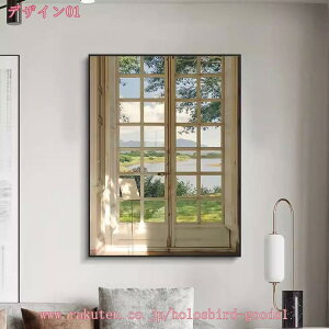 窓外風景 絵画 海 日 アートパネル ポスター 美しい 景色 インテリア モダン 風景画 装飾画 玄関 壁掛け キャンバス 飾り絵 アートボード 部屋飾り 壁飾り 壁の絵 ソファ背景絵画 おしゃれ 風