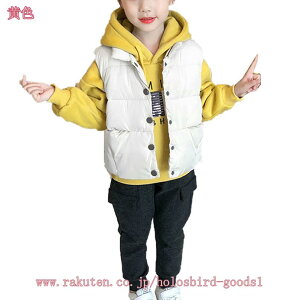2000円OFFクーポン 幼児 長袖 男の子 上下3点セット チョッキ フード付き キッズ服 女の子 男の子 トレーナー+中綿ベスト+長パンツ スウェット 子供服 カワイイ 暖かい カジュアル 秋冬 キッズ