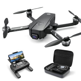 【リモート ID内蔵】Holy Stone ドローン GPS搭載 4Kカメラ EIS手ブレ補正 折り畳み ブラシレスモーター 130°広角カメラ 収納ケース付き フォローミーモード 自動追跡 高度維持 2.4GHz モード1/2 男の子 祝日 国内認証 プレゼント HS720E