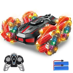 �q������ �X�^���g �������� ���W�R���J�[ DEERC 4WD ���ʑ��s �S���ʃh���t�g USB�[�d�� �I�t���[�h 360�x��] 2.4GHz RC�J�[ ���쎞��50�� LED���C�g ���y�@�\ �j�̎q �a���� �v���[���g �����F�؍�