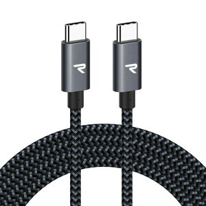 RAMPOW USB Type C �P�[�u���y2M �� /PD3.0&QC3.0�������[�d�z60W/3A�[�d �����f�[�^�]���Ή� ���ϋv�i�C���� usbc usbc �P�[�u�� iPhone17/Air/16/16e/15 �[�d