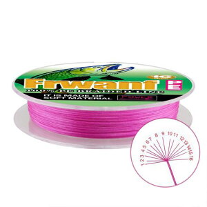 Frwanf釣りライン高強度高感度高飛距離PE2号-20号100MピンクX16
