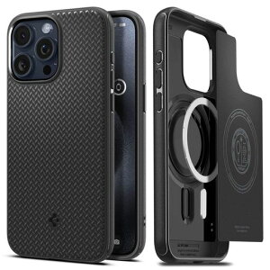 Spigen �y�n��18�N�̋Z�p�́z iPhone 15 Pro �P�[�X MagSafe �ϏՌ� ���^ �X�g���b�v�z�[�� �y�� ���炳�� �ČRMIL�K�i�擾 2�d�\�� �����Y�ی� �w��h�~ �C�菝�h�~ �}�b�g�d�グ ���C�����X�[�d�΁c