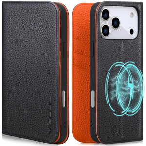 VISOUL iPhone 17 Pro Max �Ή� �P�[�X �蒠�^ �{�v �A�C�t�H��17 �v���}�b�N�X �蒠�^�P�[�X MagSafe�Ή� �X�}�z�P�[�X ���U�[ �J�[�h���[ �g�уJ�o�[ ���u���X�^���h�@�\�t�� �}�O�l�b�g�� �S�ʕہc