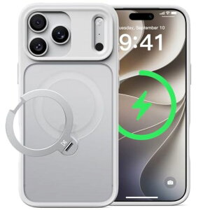 CASEKOO iPhone 18Pro Max/17 Pro Max �p �P�[�X�y2026�ō�����&��_360�x��]�z��_360�x��]�z MagSafe�Ή� �ČRMIL�K�i 360°�S�����ϏՌ� �y���c�����E�p�x���R�����z �ő�25W�}���[�d�Ή�