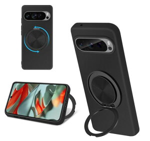 GooglePixel10ProXL�P�[�X�V���R��MagSafe�Ή������O�t��360°��]�X�^���h�c�����Ή��A�W���X�^�u���X�^���h�}�b�g�d�グ�ϏՌ��X�}�z�P�[�X�O�[�O���s�N�Z���J�o�[�Ռ��z���|�P�b�g����TPU