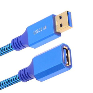 NFHK USB 3.0 Type-A �I�X - USB3.0 A ���X �P�[�u������ �u���[ �X���[�u 5Gbps �f�B�X�N SSD �J���� �f�[�^�p 60cm