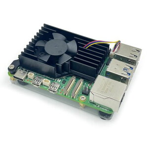 Awxlumv Raspberry Pi 5�p�A�N�e�B�u�N�[���[ 30mm PWM 4�s����p�t�@��Pi 5�q�[�g�V���N �T�[�}���e�[�v�ƃA�N�����x�[�X�v���[�g�t��