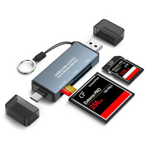 SD�J�[�h���[�_�[TF CF�y3-in-1�z�}�C�N��SD�J�[�h���[�_�[ Type-C & USB �����]�� OTG�Ή� Android �^�u���b�g/�X�}�z/iPhone 17�E16�E15�V���[�Y/ Windows