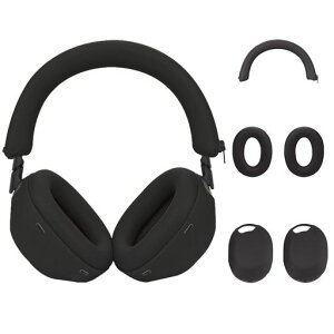 ���̃\�j�[(SONY)WH-1000XM6�Ή��C���[�J�b�v�J�o�[+�w�b�h�J�o�N�b�V����+�ی�P�[�X�yHUKWIMO�z���R��h�~�򉻖h�~�h�o�����h�~���h�~���􂢉\���􂦂�[�t��3�Z�b�g[�u���b�N��]