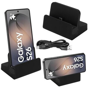ForSamsungGalaxyS26/S26+/S26Ultra/A255G�f�X�N�g�b�v�[�d�X�^���hRUIXH�[�d�X�^���h�ySamsung�zType-C�[�d��f�X�N�g�b�v�T�|�[�g���芊��~�߃N���[�h���h�b�N