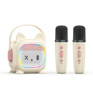 MonoKi�J���I�P�Z�b�g���킢�炵���O�σf�U�C��Bluetooth5.3�X�s�[�J�[���C�����X�}�C�N2�{�^���@�\�Ɛe�q�̃C���^���N�e�B�u�@�\�����锺�t�@�\�t���J���I�P�ƒ�pPA�Z�b�gkaraokeRGBLED���C�g