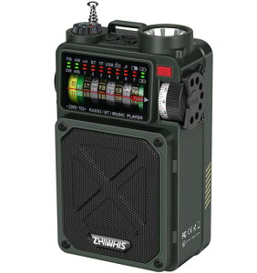 ZHIWHIS Bluetooth�X�s�[�J�[ �h�Ѓ��W�I FM/AM/�Z�g/���C�hFM�Ή� �����d�� �\�[���[/���/USB-C�[�d�ySOS�A���[�g/USB�Đ��Ή��\/MicroSD�J�[�h�Ή�/32���ԘA���Đ�/�^�C�}�[/�Z�K�擾��
