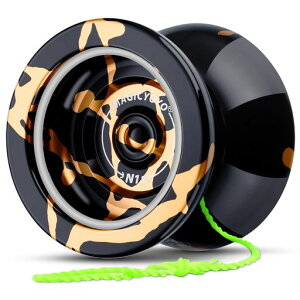 MagicYoYoNewDesignN11AlloyAluminumProfessionalYo-yoUnresponsiveYoYoball(BlackWithGolden)byMAGICYOYO