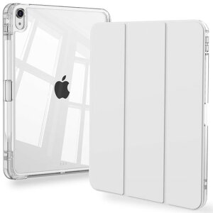 BQDIYOO iPad A16 ��11����/��10���� �Ή� �P�[�X11�C���` 2025�N/10.9�C���` 2022�������N���A�n�[�h�w�ʔ� & �A�b�v���y���V�����[�t�� �����X���[�v/���A�@�\ �ϏՌ� �O�܂�X�^���h�J�o�[(�O���[)
