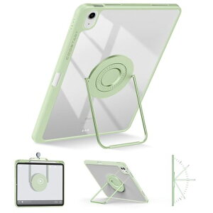 �Ή�iPadA16�P�[�X��11����11�C���`(2025)/��10����10.9�C���`(2022)��p�X�^���h�J�o�[���u���c�u���Ǌ|��360°��]�p�x�����y�����[�����n�[�h�w�ʃ\�t�gTPU�t���[�����E�ȒP�y��