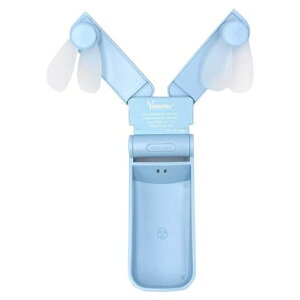 �n���f�B ��@ USB�[�d Yminifan �_�u���t�@�� 2WAY �|�[�^�u�� �~�j��@ �܂肽���� �����^�тɕ֗� V36 (Light blue ���F)