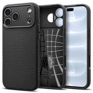 Spigen iPhone 18 Pro / 17 Pro �P�[�X �ČRMIL�K�i �}�b�g �ϏՌ� ���L�b�h�E�G�A(�}�b�g�E�u���b�N)
