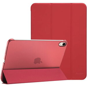ProCase iPad 11����/10���� �P�[�X iPad(A16)11�C���` 2025/10.9�C���` 2022�ʗp �y�� �ϏՌ� �O�܂� �X�^���h �X�}�[�g�J�o�[(���b�h)