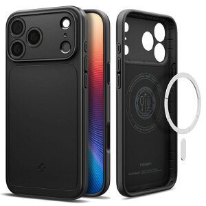 Spigen iPhone 18 Pro Max / 17 Pro Max �P�[�X MagSafe�Ή� �V���E�t�B�b�g�E�}�O�t�B�b�g(�u���b�N)