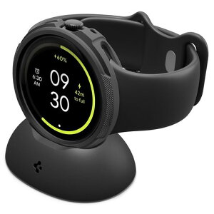 Spigen Pixel Watch 5/4 41mm �P�[�X �[�d�X�^���h�J�o�[�t�� ���L�b�h�E�G�A (�}�b�g�E�u���b�N)