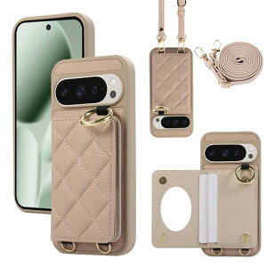 Succtopy Google Pixel 10 Pro XL �P�[�X �蒠�^ �V�����_�[ �X�}�z�P�[�X �s�N�Z��10�v�� XL �P�[�X �蒠�^ ���t�� ������ ��|�� �΂ߊ|�� �X�g���b�v���E�� ���z�t�� �����O�t�� �����`�F�b�N���c