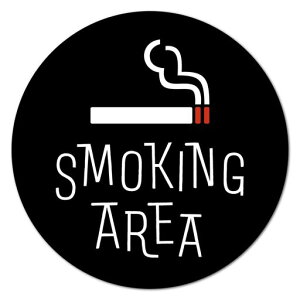 �i�����[�� �X�e�b�J�[ �V�[�� [AREA�E�u���b�N] 15cm �h�� SMOKING OK �X���[�L���O�G���A �i���\�\�� ���킢�� ������� �J���[ ���{��
