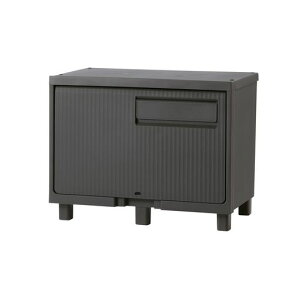 天馬宅配ボックス屋外防水簡単組立置き配ボックス積み重ねても受け取れる案内ステッカー簡単設置【容量58L】【サイズ幅60x奥行37x高さ47cm】【カラーダークグレー】