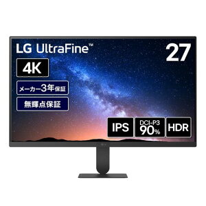 LG ���j�^�[27U711B-B 27�C���`/4K/IPS/��10.7���F�\��(8bit+FRC)/DCI-P3 90%/HDR