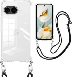 weiaoluoGooglePixel9aケースピクセル9Aカバーショルダークリアgoogle9aカバーPixel9Aスマホケース耐衝撃おっぽケース薄型TPU軽量肩がけ首掛け紐付きバンパー