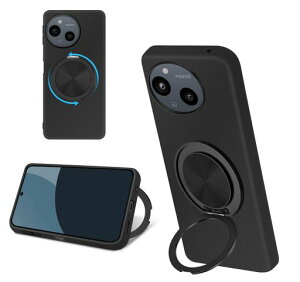 AQUOSsense9/sense10�P�[�X�V���R��MagSafe�Ή������O�t��360°��]�X�^���h�c�����Ή��A�W���X�^�u���X�^���h�}�b�g�d�グ�ϏՌ��X�}�z�P�[�XSH-53ESHG14SH-M29�J�o�[