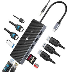 SETMSPACEhbLOXe[Vtypec12-in-1nu4KΉHDMIo̓|[gǂPD100whbLOXe[VA~+ABSގǂ(USB-AUSB-CTFSDHDMIDPRJ45