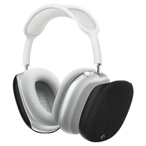 Spigen Airpods Max �P�[�X �t�@�u���b�N �f�� �Ռ� �z�� �y�� �L�Y�h�~ �ϏՌ� �A�[�o���E�t�B�b�g ASD02832 (�u���b�N)