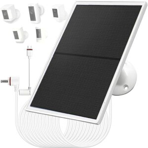 10W/5V�\�[���[�p�l���[�d��2�̃R�l�N�^�[�t��DC3.5x1.35�����USB-C�A9.8�t�B�[�g�[�d�P�[�u��IP65RingSpotlightCamPlus/Pro�Ή��X�e�B�b�N�A�b�v�J���o�b�e���[��2����/��3����