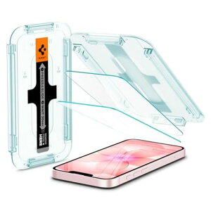 Spigen iPhone 17e/16e/14/13 Pro/13 �K���X�t�B���� �Z���T�[�ی�^�C�v 2���� �\��t���g���[ EZ Fit