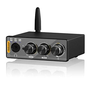 Nobsound Q4 192K Mini Bluetooth 5.0 �X�e���I ���V�[�o�[ USB DAC �v���[���[COAX/OPT D/A �I�[�f�B�I �R���o�[�^�[ �w�b�h�z���A���v (Q4)