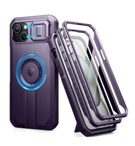 DexnoriPhone15Plus&14Plus�p�}�O�l�b�g�P�[�X-�X���C�h���J�����J�o�[&�����\�L�b�N�X�^���h&������ʕی�t�B�����t���ϏՌ��w�r�[�f���[�e�B�P�[�X(�p�[�v��)