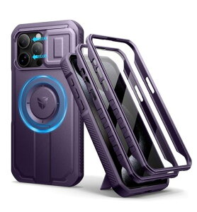 DexnoriPhone15ProMax�p�}�O�l�b�g�P�[�X-�X���C�h���J�����J�o�[&�����\�L�b�N�X�^���h&������ʕی�t�B�����t���ϏՌ��w�r�[�f���[�e�B�P�[�X(�p�[�v��)