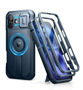 DexnoriPhone16Plus�p�}�O�l�b�g�P�[�X-�X���C�h���J�����J�o�[&�����\�L�b�N�X�^���h&������ʕی�t�B�����t���ϏՌ����P�[�X(�u���[)