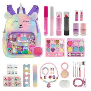 Aifieego48PCSTOYS子供用メイクセットプリンセス玩具お化粧セット女の子おもちゃ化粧品人気キッズコスメセットおままごとセット子供メイクアップセットマニキュアはがせるタイプ小学生smal…