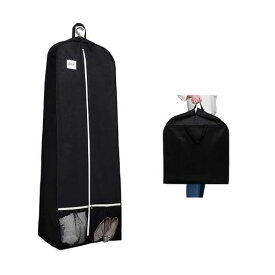 ドレスバッグガーメントバッグ洋服収納ウェディングドレス収納靴も入る持ち運びバッグスーツカバードレスカバー収納洋服カバードレスバッグ型崩れ防止軽量防塵撥水手提げスーツバッ…