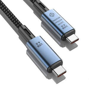 Juckier USB-C/USB 4 �P�[�u�� 1M Thunderbolt 4 (240W, 40Gbps) 240W�o�� 8K�Ή� 40Gbps �����f�[�^�]�� iPhone15/16 Galaxy S24 MacBook Pro iPad Pro