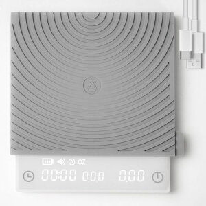 TIMEMOREタイムモアコーヒースケールBasicMini0.1g精度ドリップスケールコンパクト充電式オートモード付きエスプレッソに適用可能日本語説明書付きホワイト