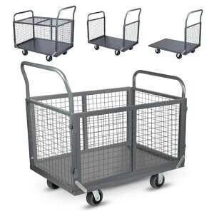 Lomive3IN1���b�V���܂��ݑ�^�J�S��ԑω׏d800KG�J�S�t���܂肽���ݑ��@�\�^���ԋƖ��p�E�ƒ�p�ԘU�Ԏ艟���V���b�s���O�J�[�g�É�100x60cm��e�ʐύږʊȒP�g�ݗ��Ĉ��z�������������c