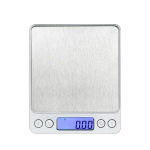 ALLVD計量器デジタルスケール3kg0.1g単位で計量可能キッチン電子天秤風袋引き機能計数機能オートオフ機能付き精密スケール電子はかりバッテリ付きトレー2個付き