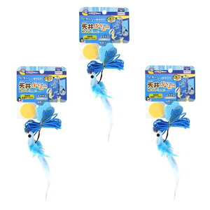 キャティーマン(CattyMan)じゃれ猫天井ぶらぶら猫じゃらしとりさんx3個猫用おもちゃ