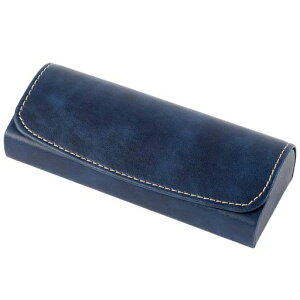 テーシーケースメガネケース紺ハードマグネット式HY-8109-6