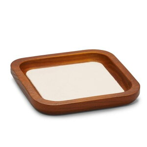 Oirlvジュエリートレイ小さめ小物トレー木製高級おしゃれ玄関腕時計指輪鍵収納ディスプレイ適格請求書に対応SM12901(ベージュ)