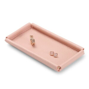 Oirlvジュエリートレイ小さめ小物トレーPUレザー高級おしゃれ玄関鍵メガネ腕時計指輪収納ディスプレイ適格請求書に対応P11601(ピンク)