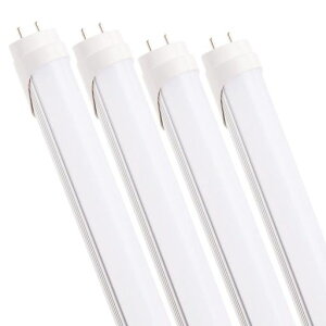 led蛍光灯40W形2600LM消費電力18W昼光色6000KT8直管120cm1198mmG13口金グロー式工事不要ノイズレスラジオ併用可ECOエコ家庭事務所学校に適用PL賠償責任保険加入済み4本